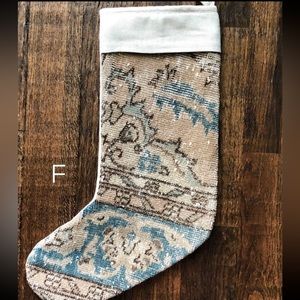 Vintage Turkish Rug Christmas Stocking